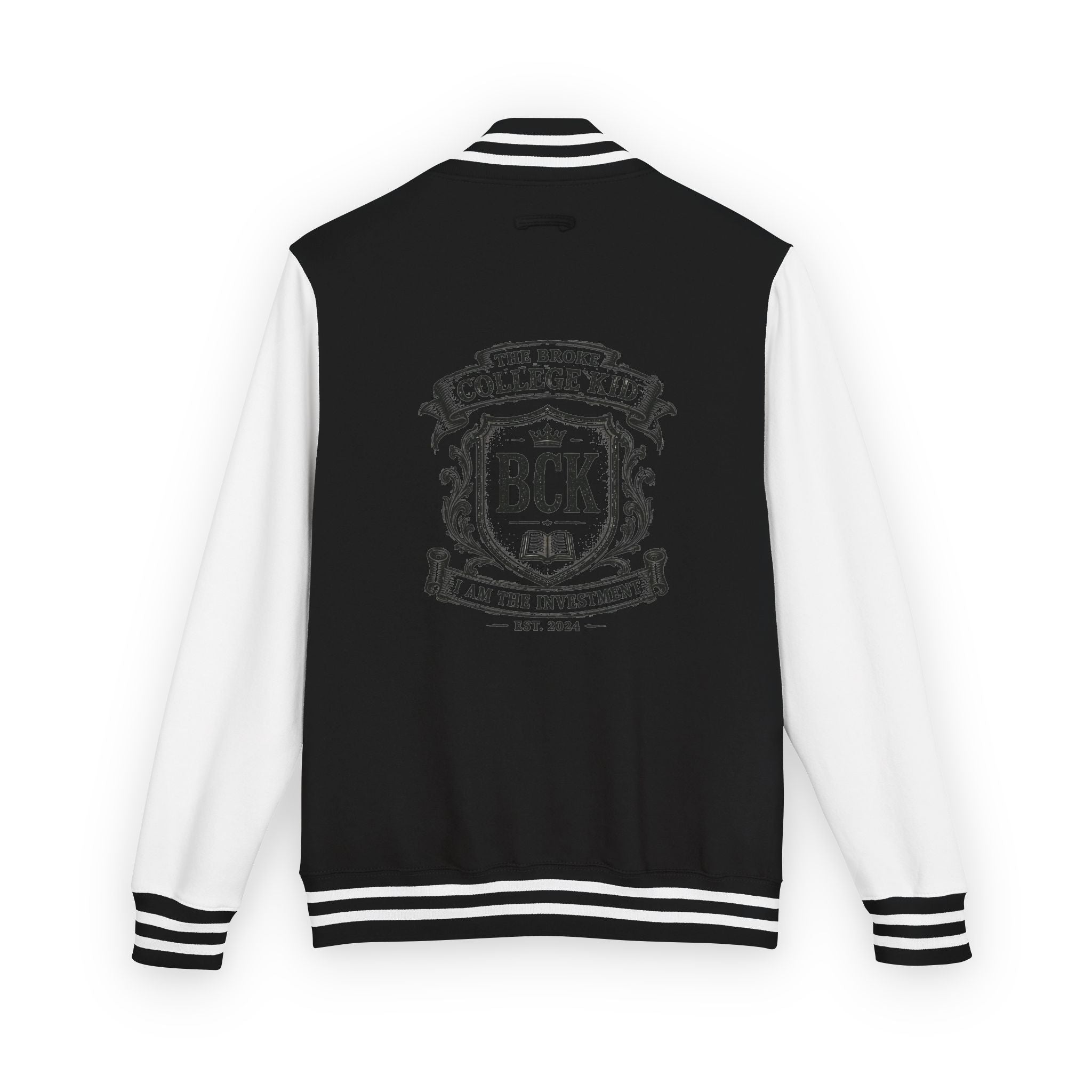 The Broke College Kid Crest Letterman Jacket