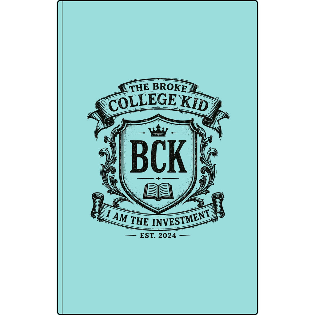 Vegan Leather Journal — "The Broke College Kid" Engraved Notebook