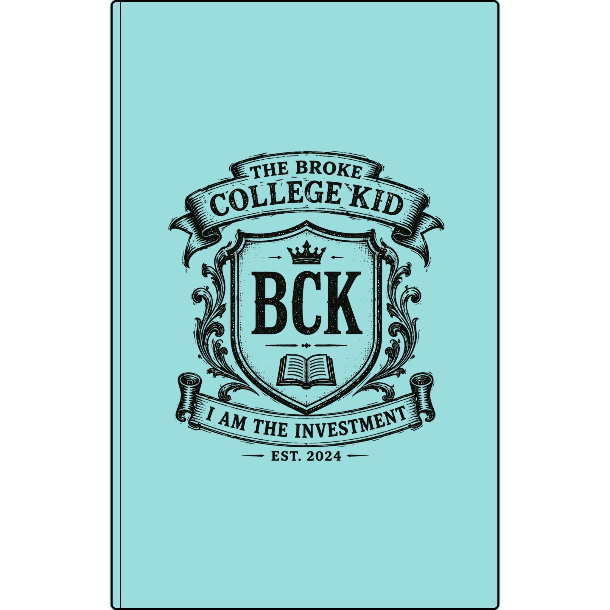 Vegan Leather Journal — "The Broke College Kid" Engraved Notebook