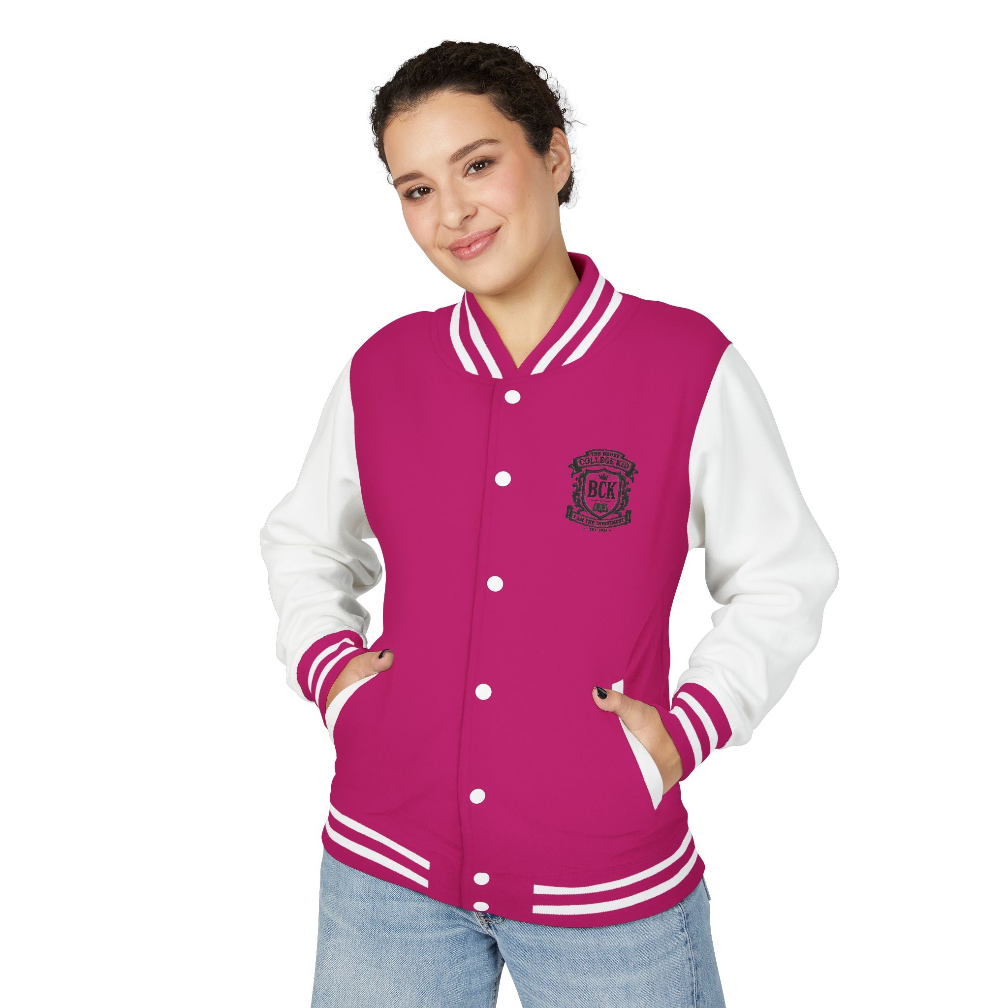 The Broke College Kid Crest Letterman Jacket