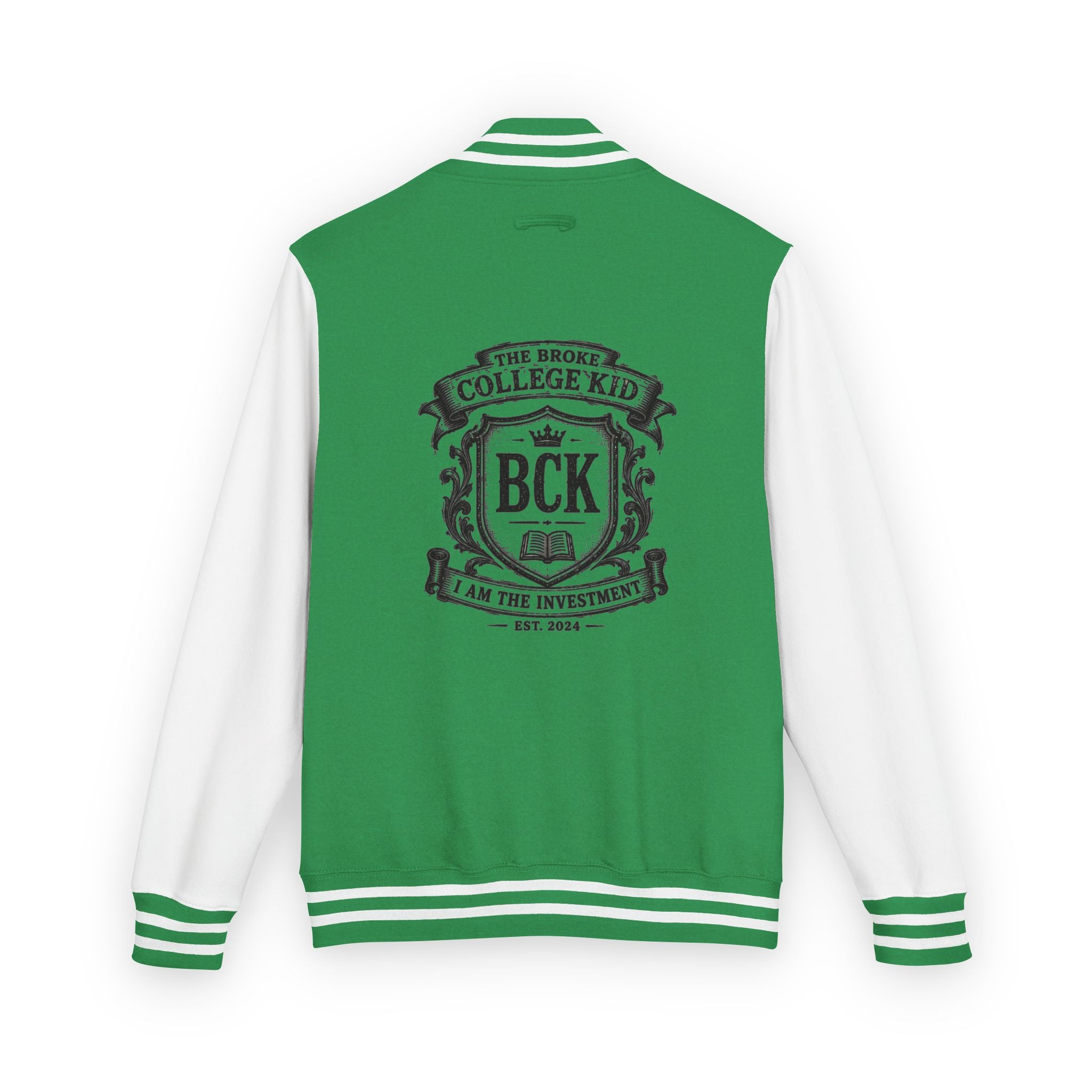 The Broke College Kid Crest Letterman Jacket
