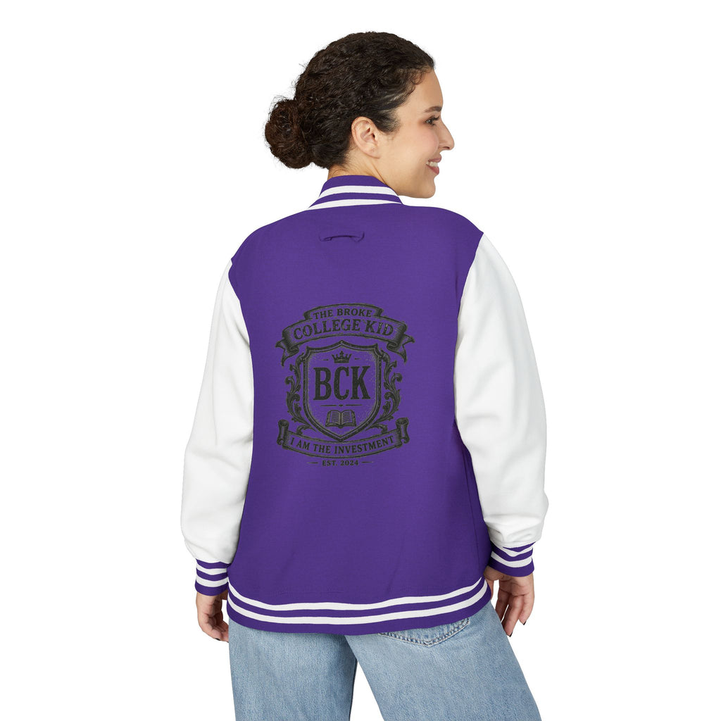 The Broke College Kid Crest Letterman Jacket