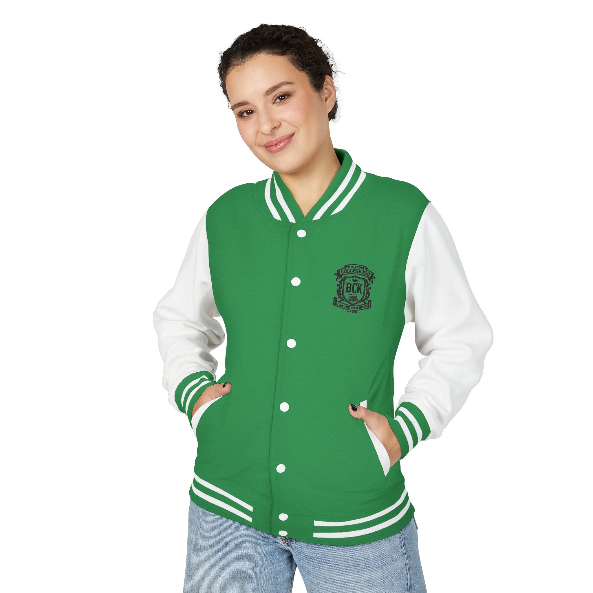 The Broke College Kid Crest Letterman Jacket