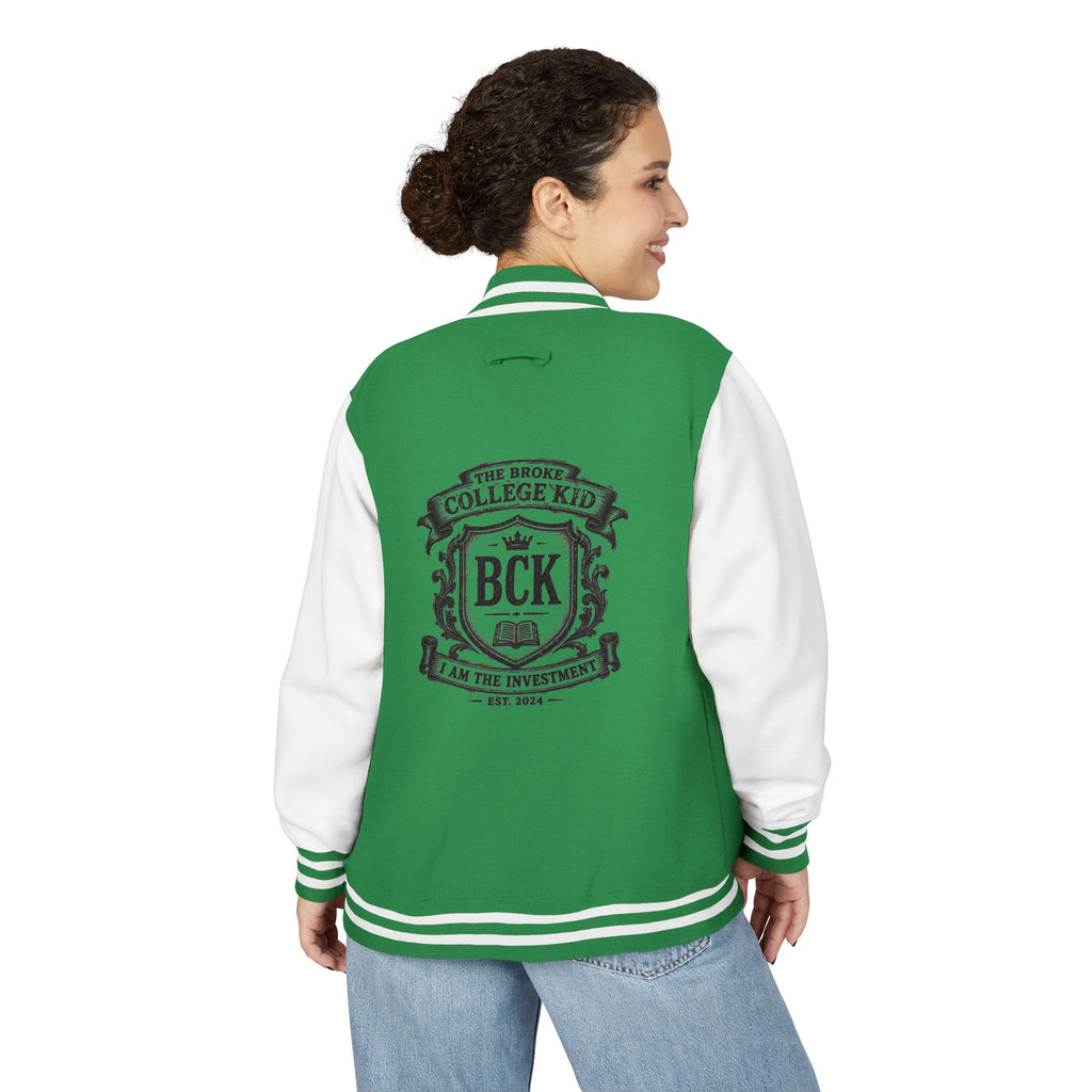 The Broke College Kid Crest Letterman Jacket