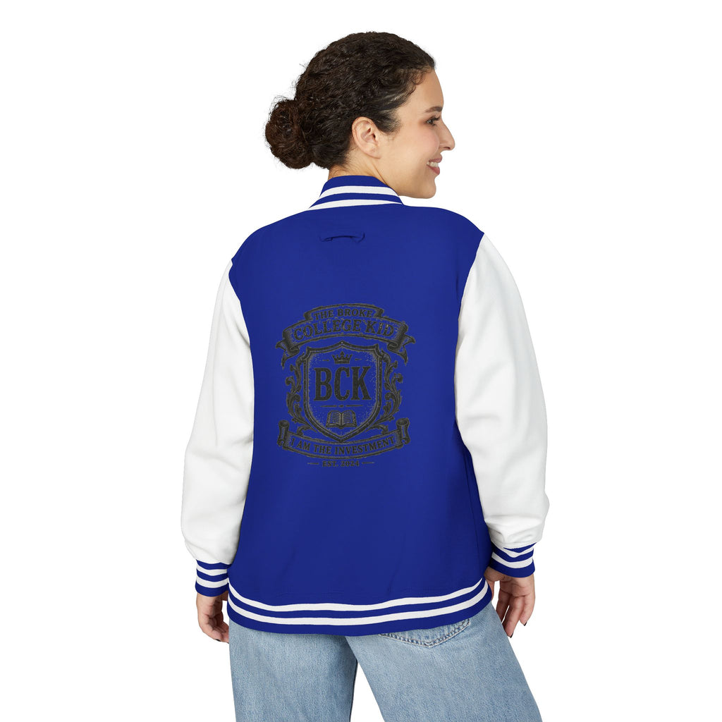 The Broke College Kid Crest Letterman Jacket