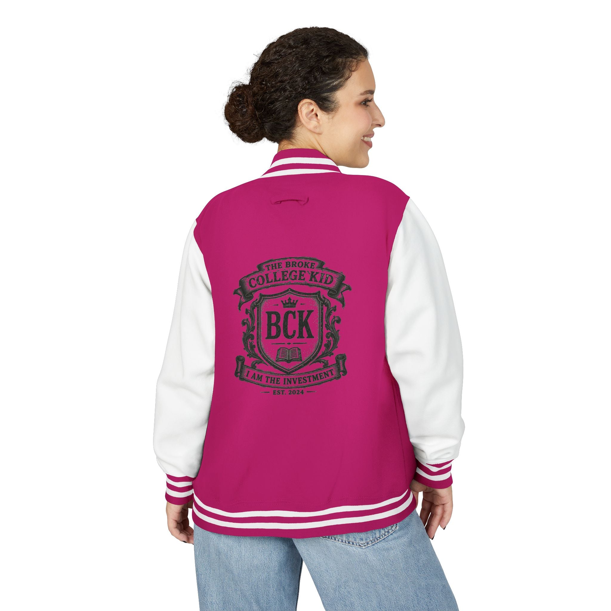 The Broke College Kid Crest Letterman Jacket