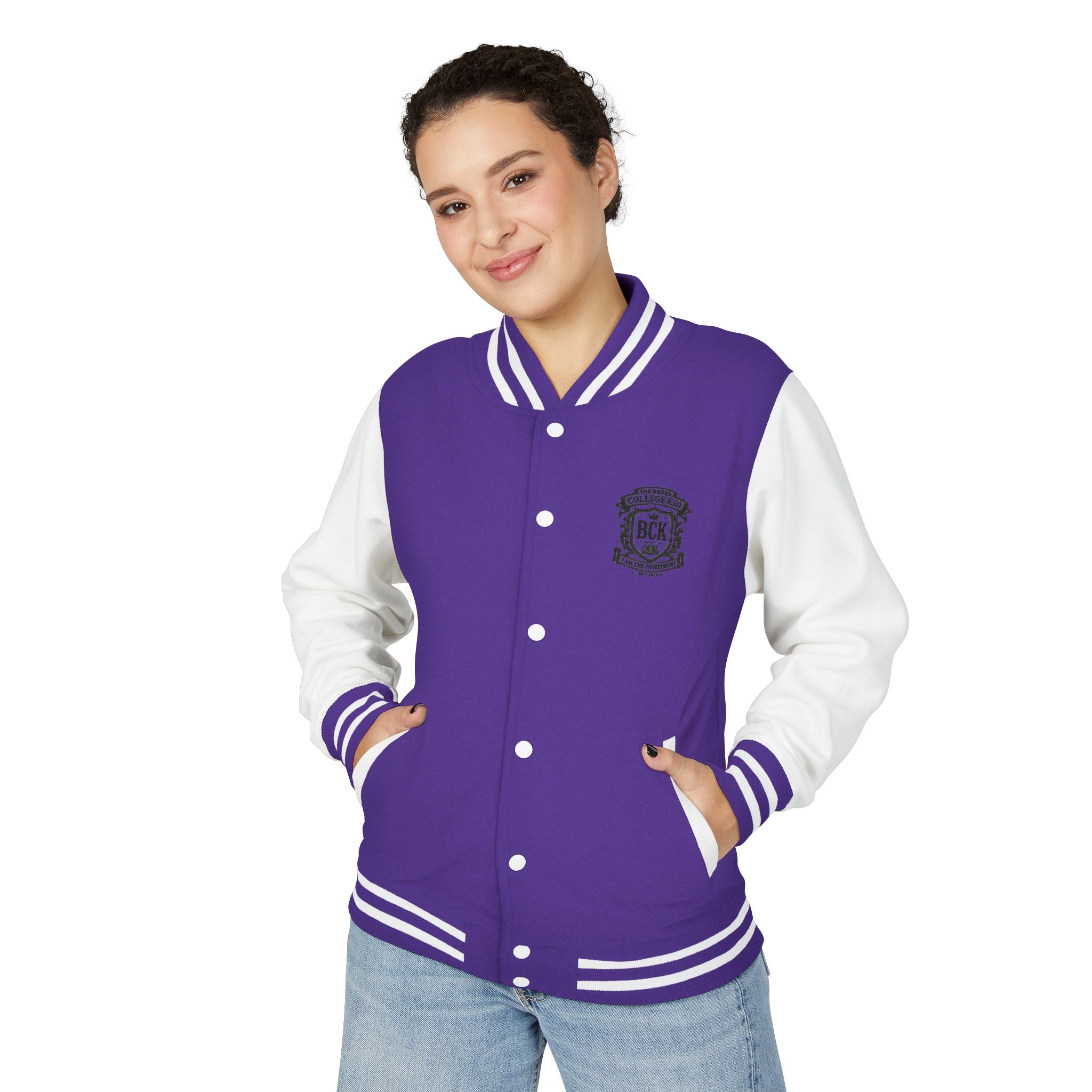 The Broke College Kid Crest Letterman Jacket